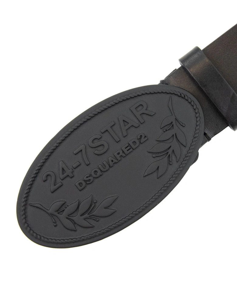 24-7 Star Buckle Belt Black
