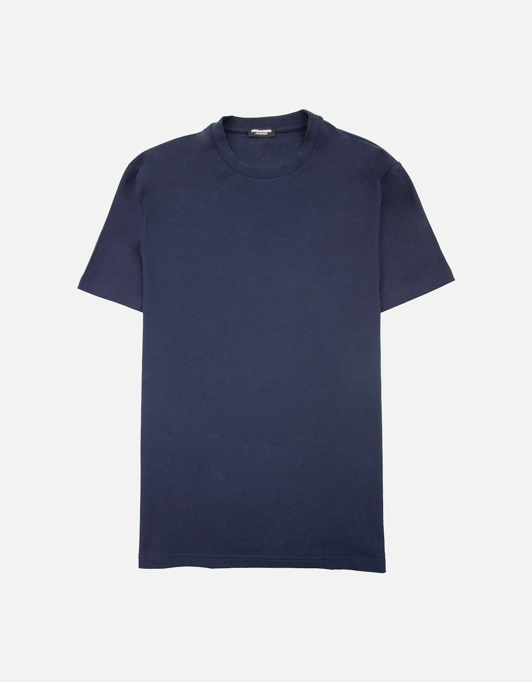 Embroidered Back Logo T Shirt Navy, 6 of 5
