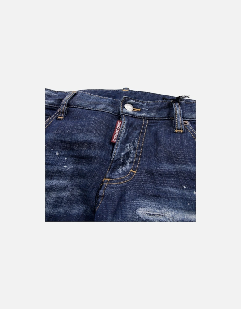 Slim Fit Distressed Denim Jeans