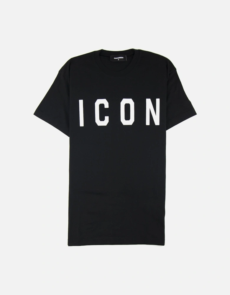 Icon Print T-shirt Black