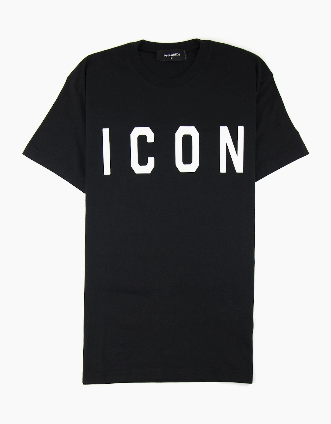 Men's Dsquared2 Icon Print T-shirt Black - Size: 44