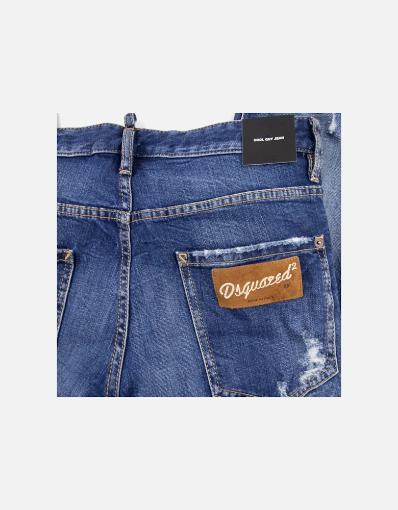 Suede Patch Cool Guy Jeans Denim 470