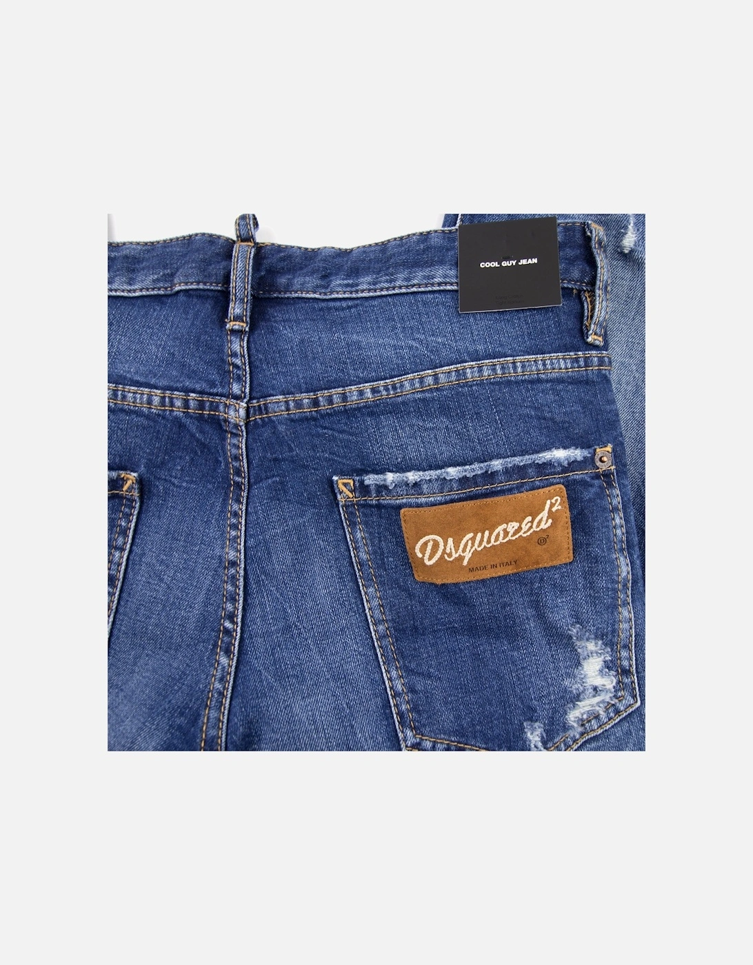 Suede Patch Cool Guy Jeans Denim 470