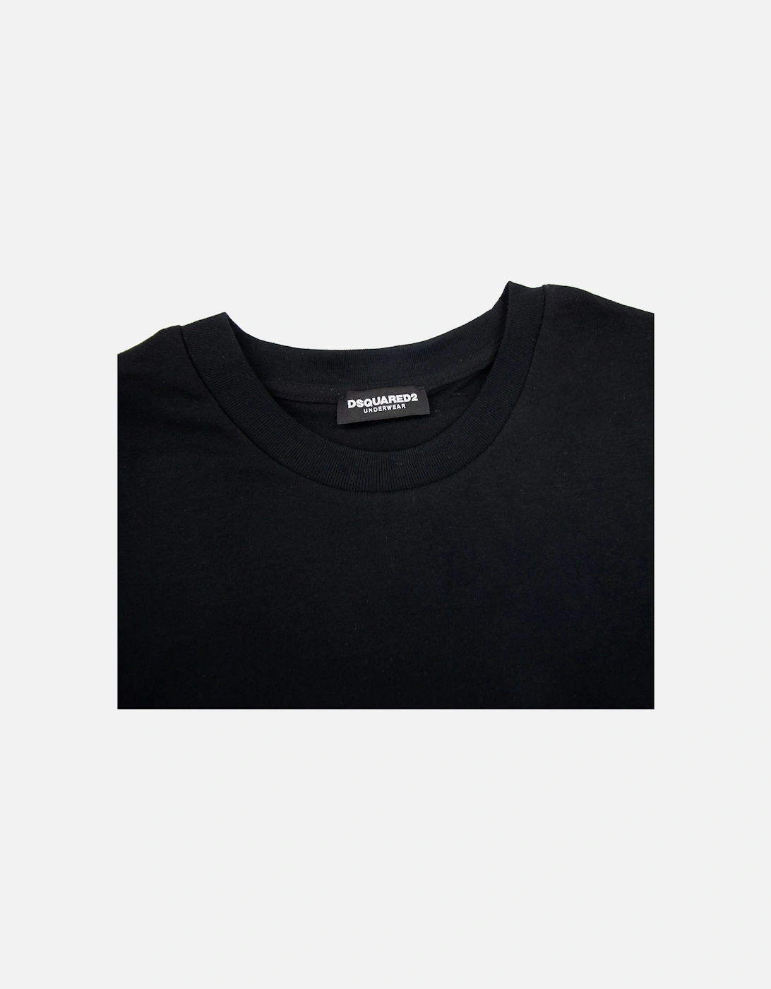 Small Logo Plain T Shirt Black