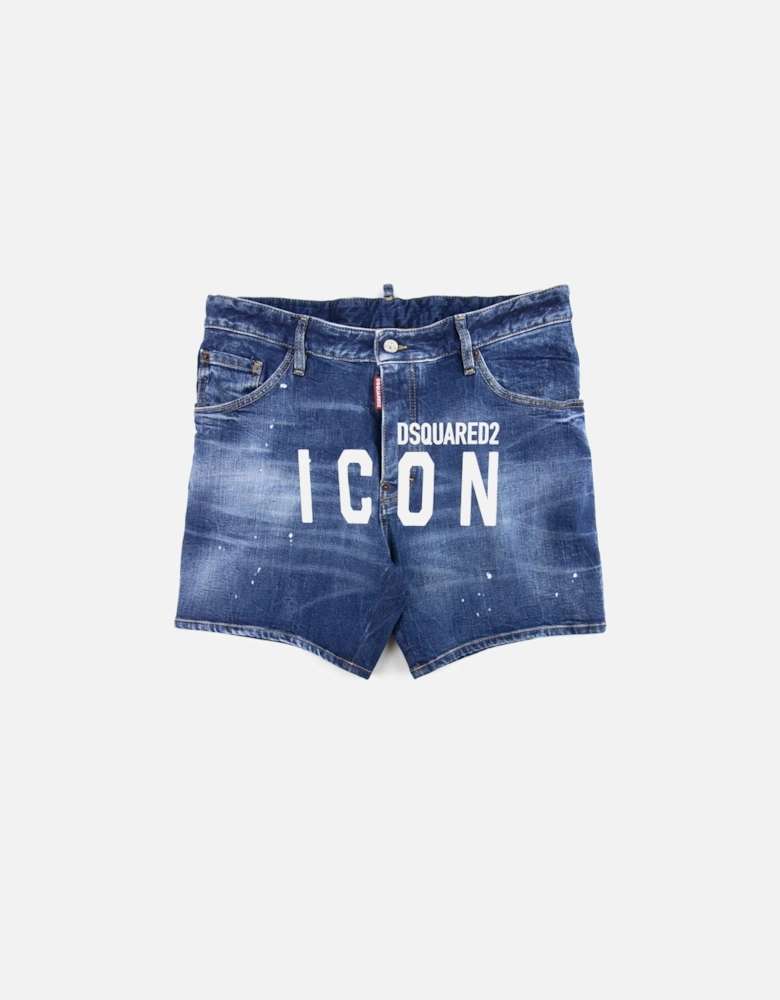 Dan Commando Denim Shorts Blue