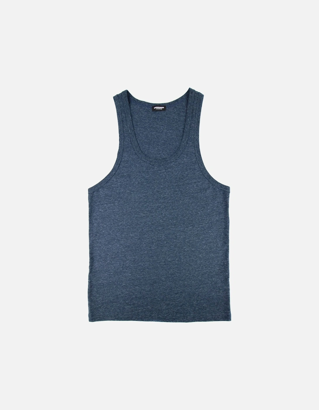 Back Logo Vest Top Navy, 5 of 4