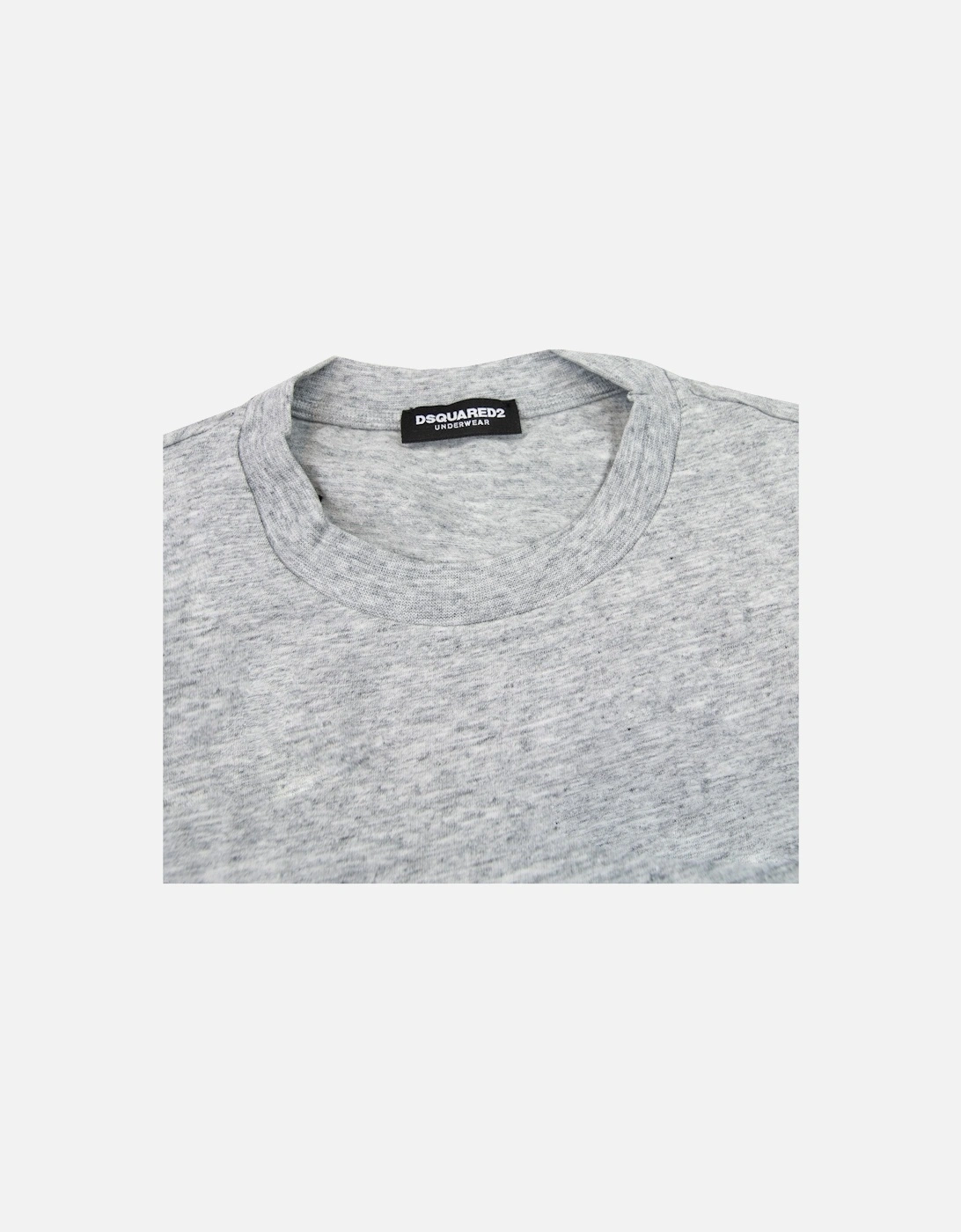 Embroidered Back Logo T Shirt Marl Grey