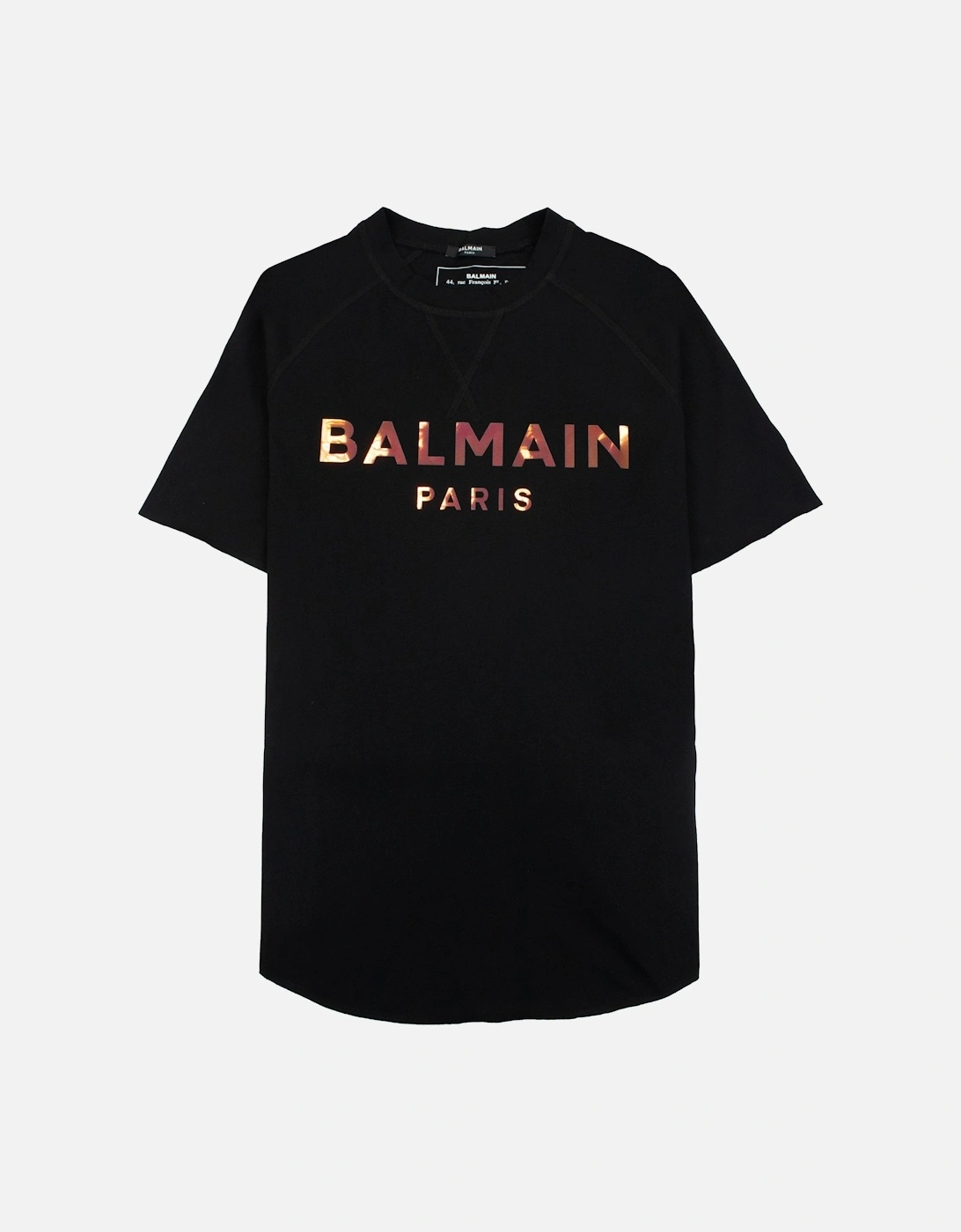 Paris Metalic Logo T Shirt Black, 5 of 4