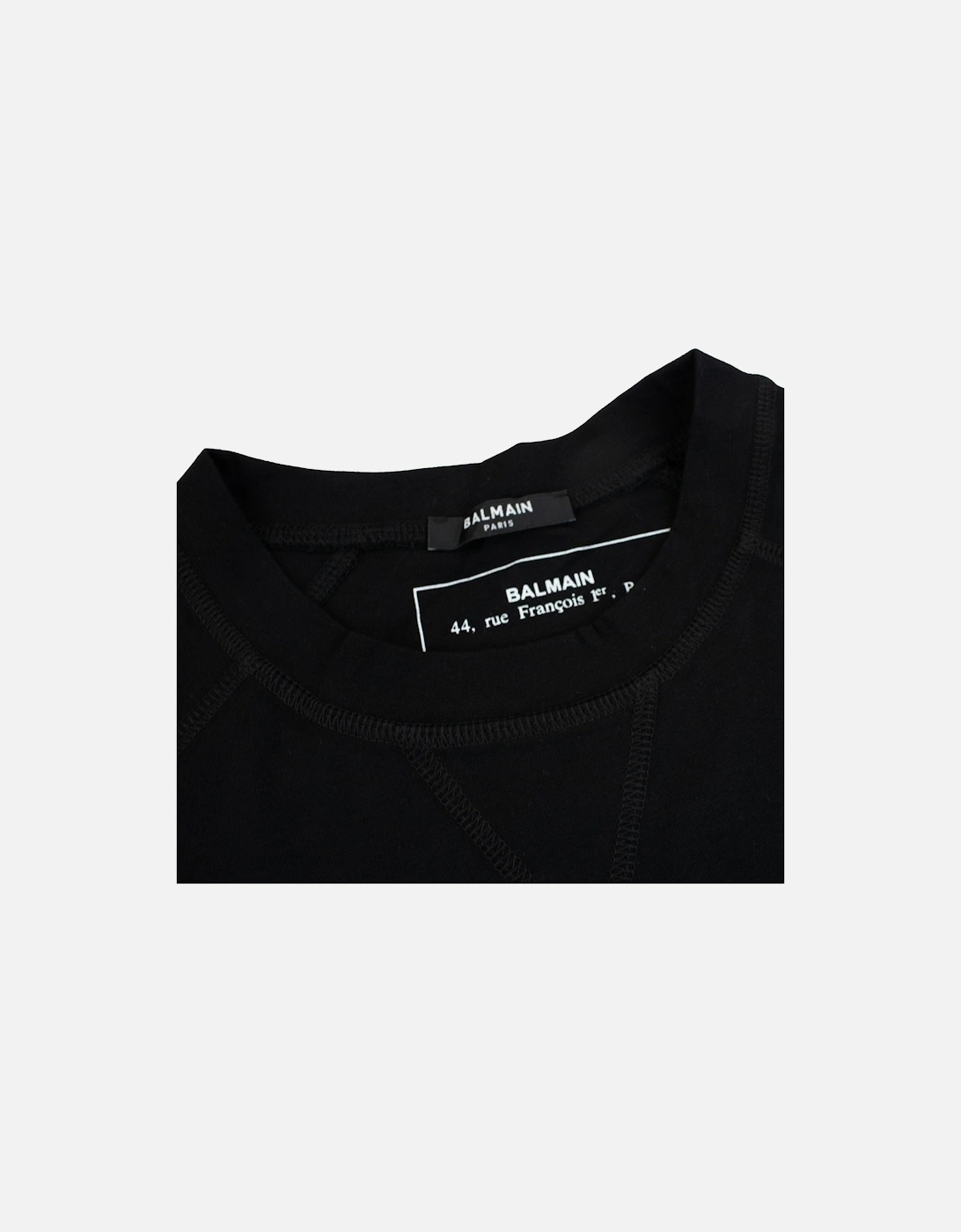 Paris Metalic Logo T Shirt Black