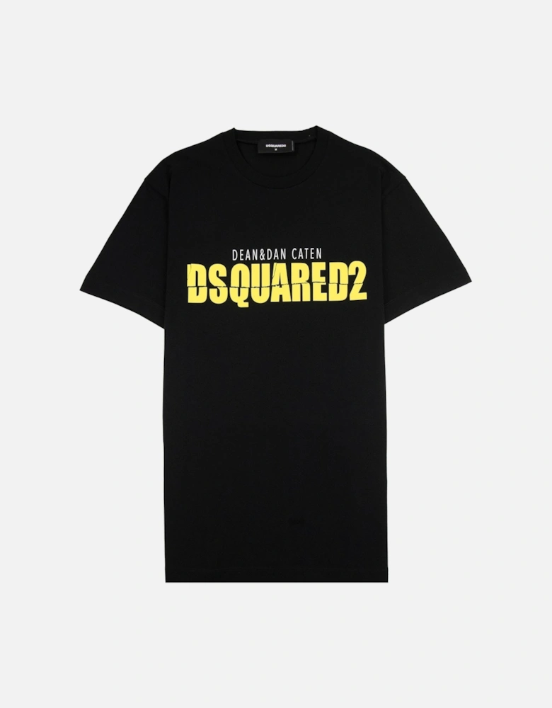 Horror Printed Logo Cool Fit T Shirt Black 900