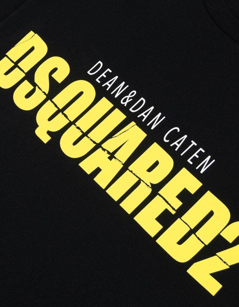 Horror Printed Logo Cool Fit T Shirt Black 900