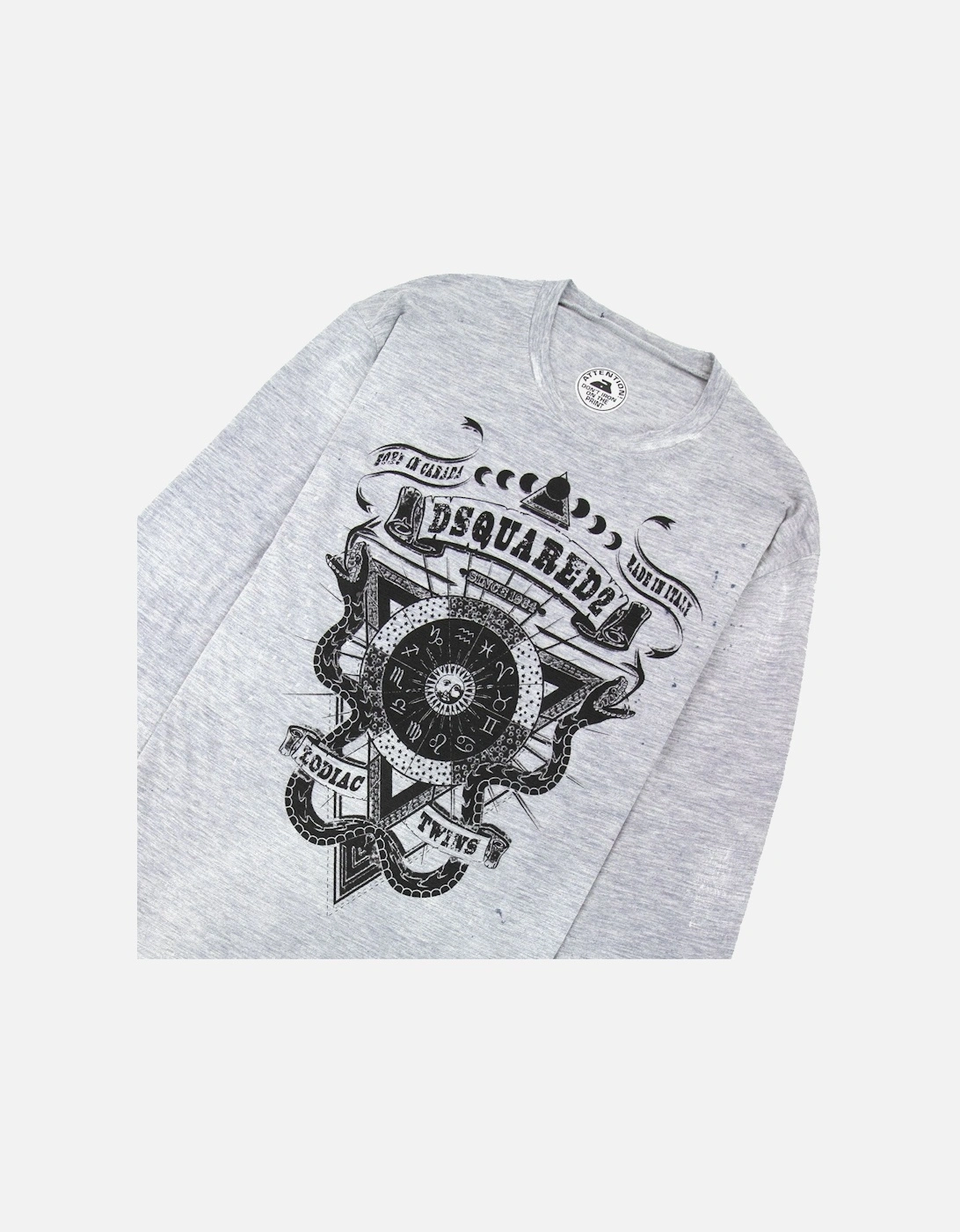 Zodiac Twins L/s T Shirt Grey