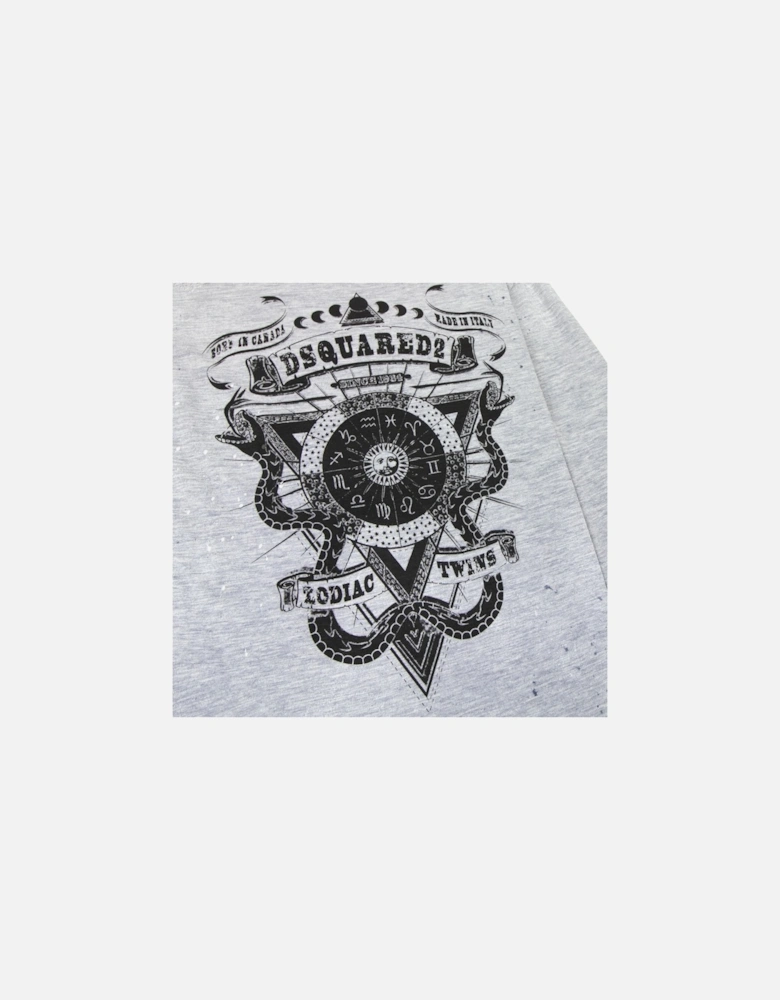 Zodiac Twins L/s T Shirt Grey