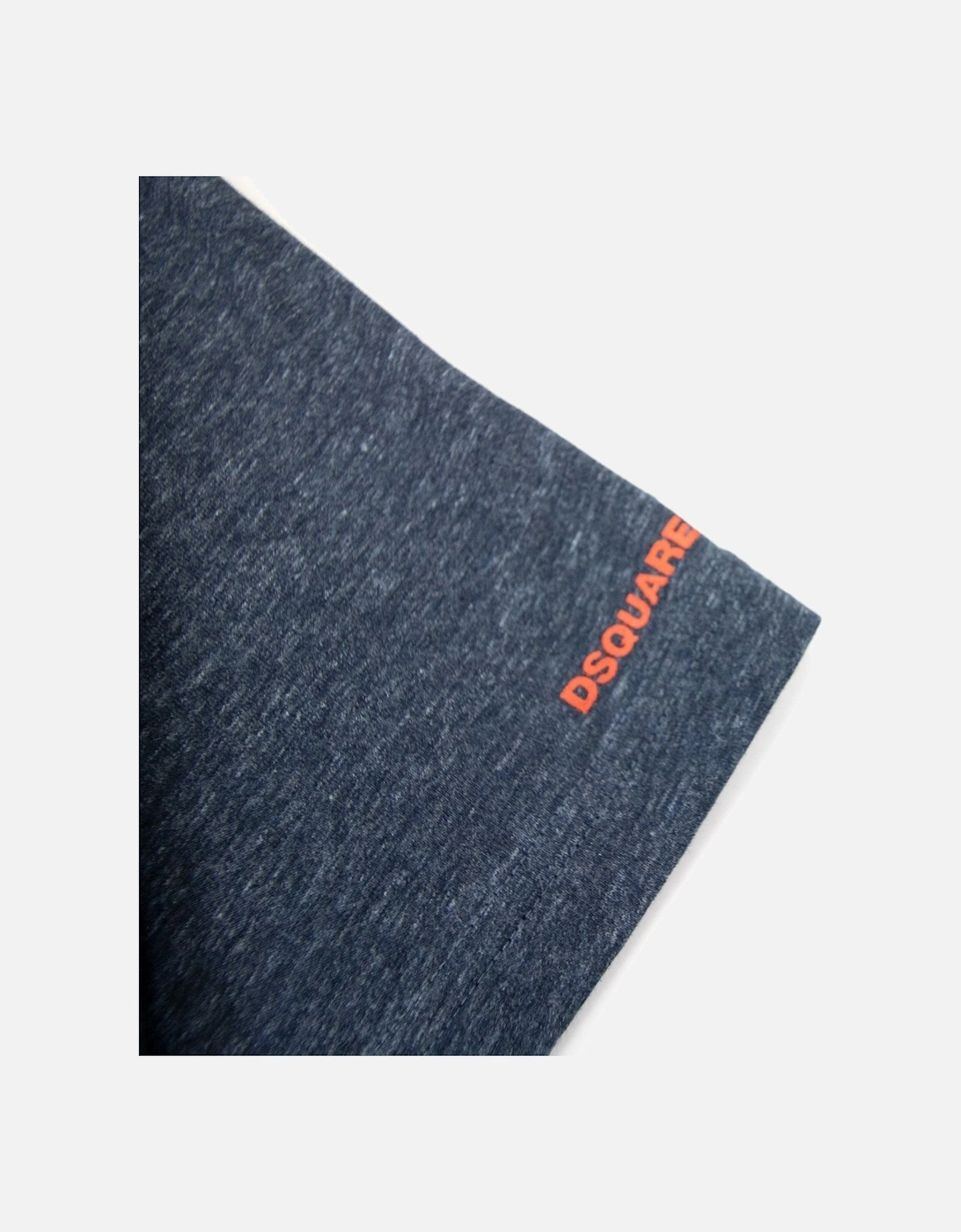 Embroidered Back Logo T Shirt Marl Blue