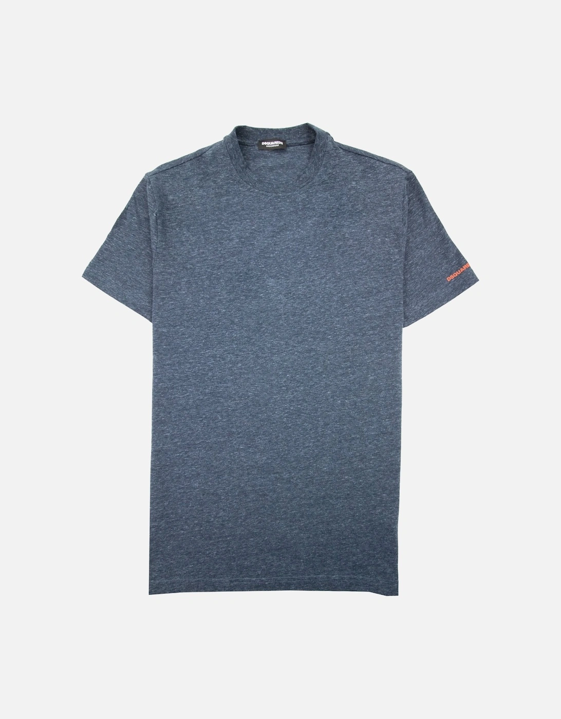 Embroidered Back Logo T Shirt Marl Blue, 5 of 4