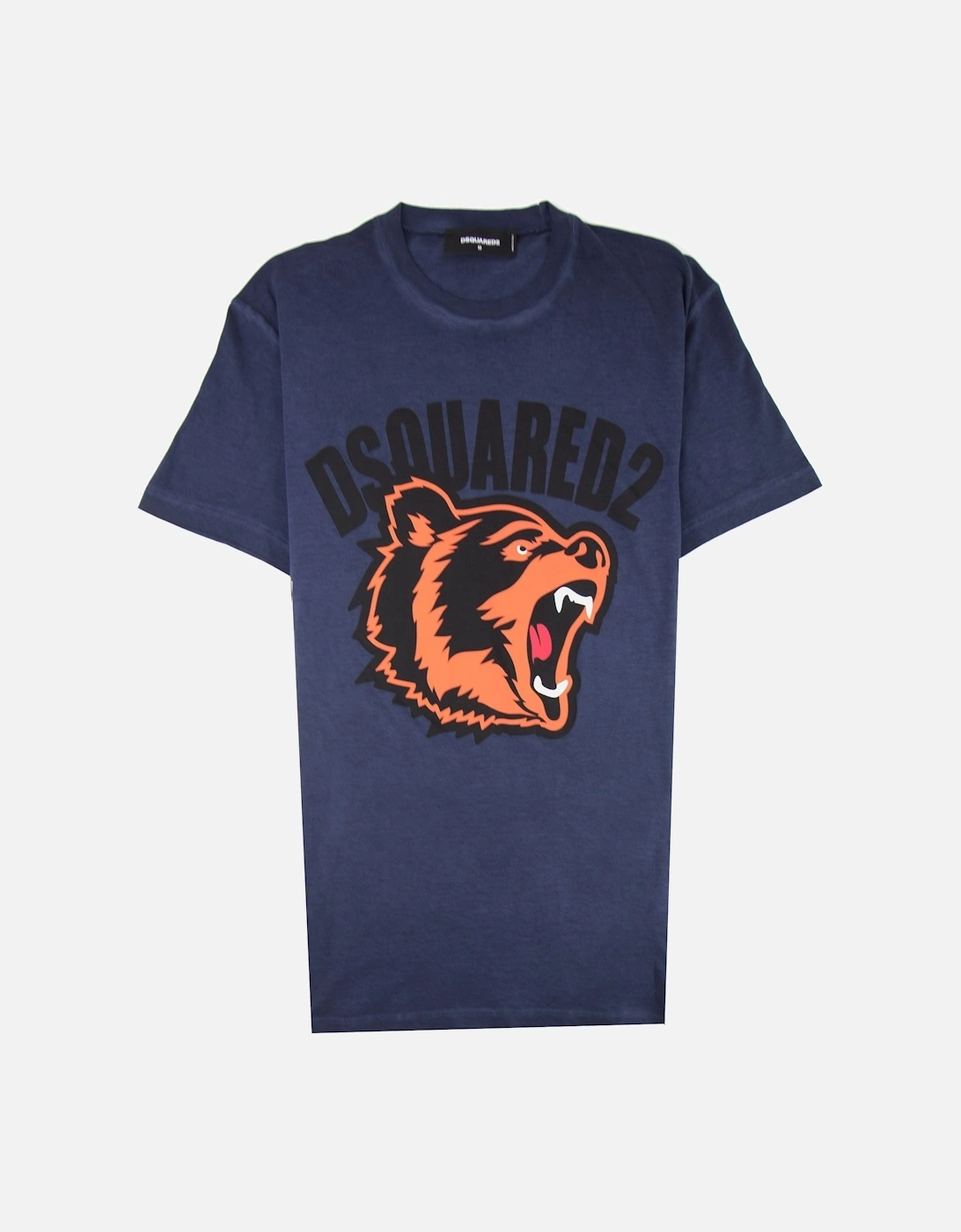 Bear Logo T-shirt Navy Blue, 3 of 2