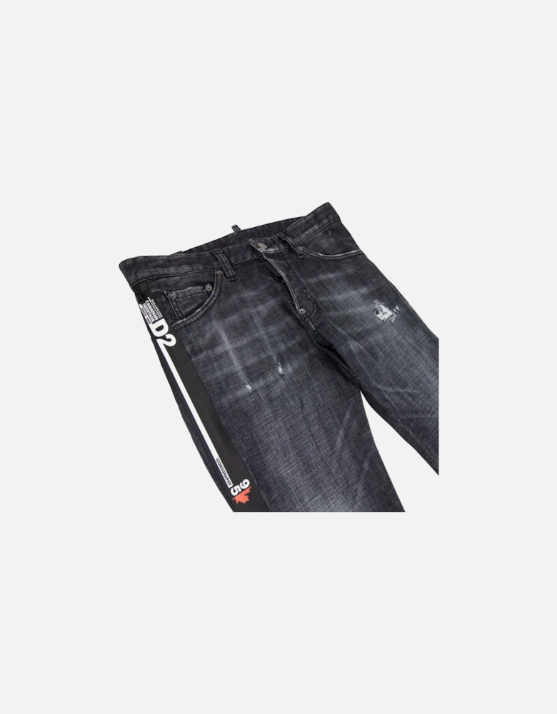 Side Zip Cool Guy Jean Dark Denim