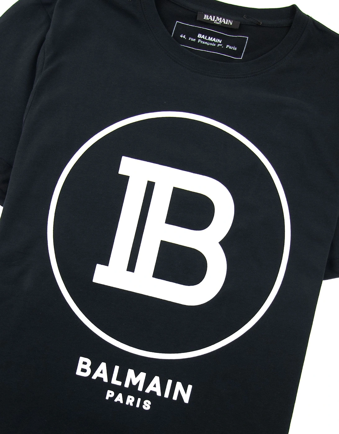 Printed Paris Logo T-Shirt Black/White