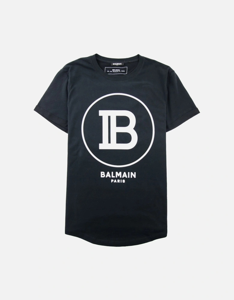 Printed Paris Logo T-Shirt Black/White