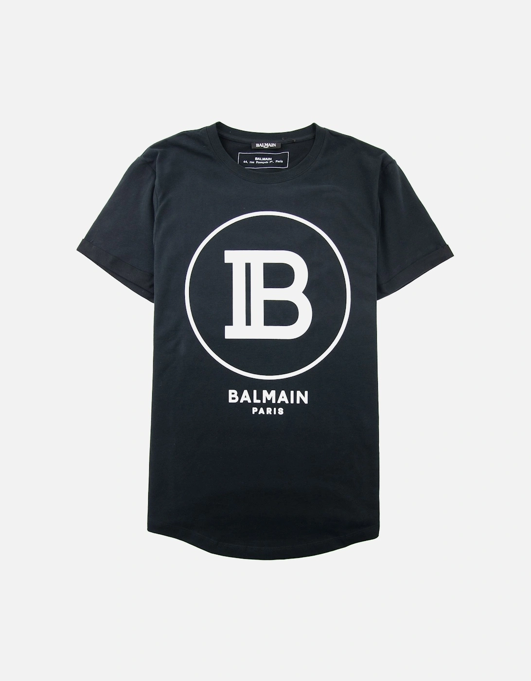 Printed Paris Logo T-Shirt Black/White, 3 of 2