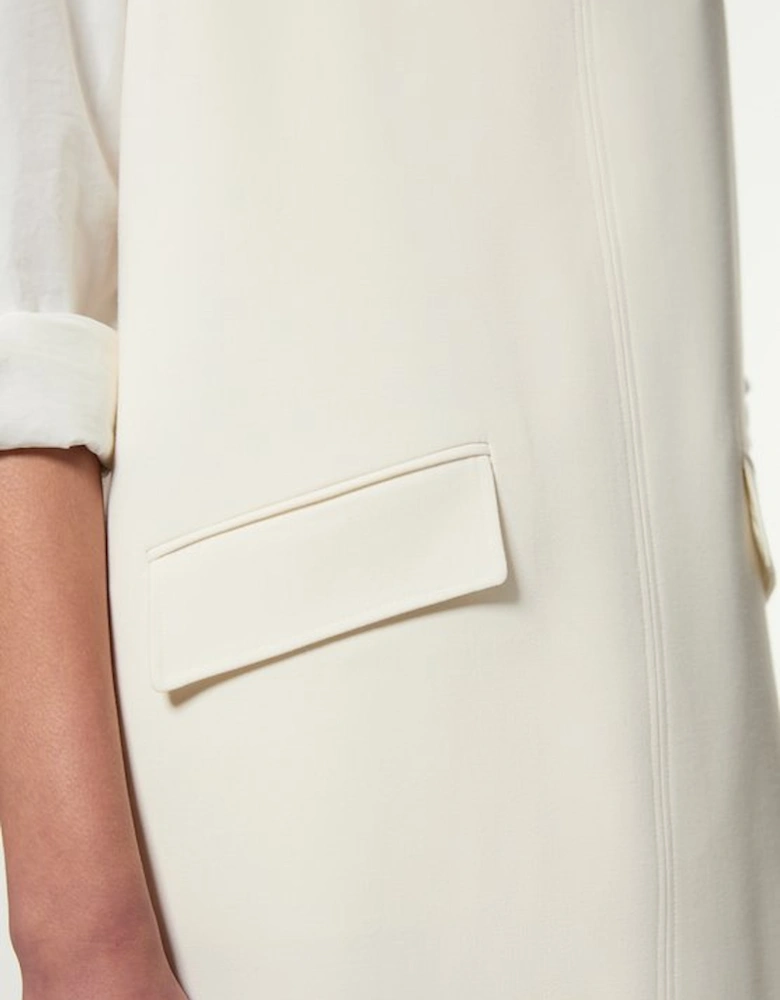 Compact Stretch Essential Pocket Detail Tailored Mini Dress