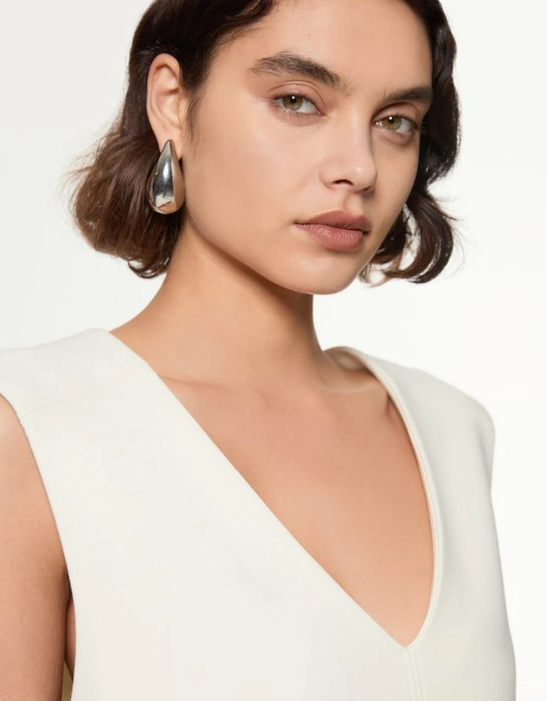 Compact Stretch Essential Pocket Detail Tailored Mini Dress