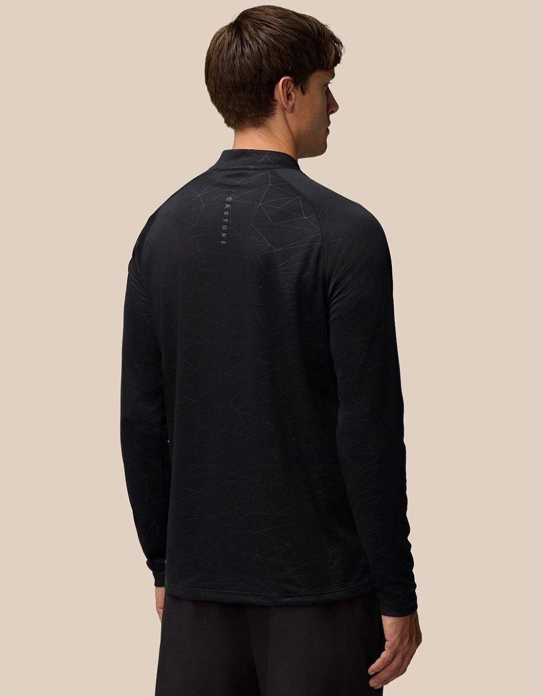 Adapt Training 1/4 Zip Top Polyester Men's Black Activewear T-Shirts