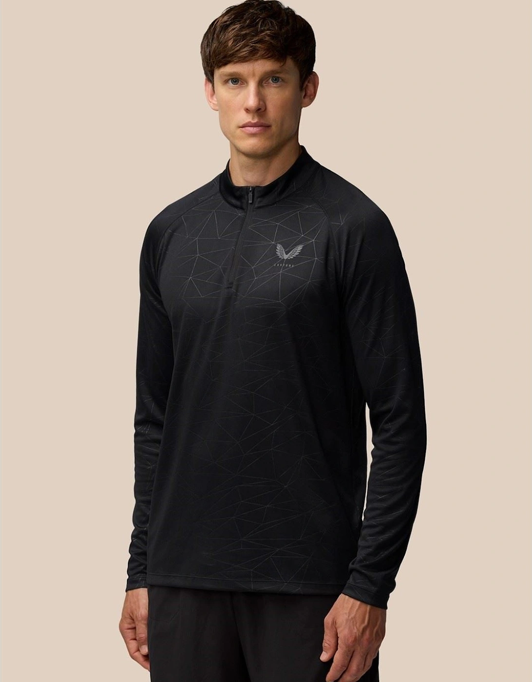 Adapt Training 1/4 Zip Top Polyester Men's Black Activewear T-Shirts