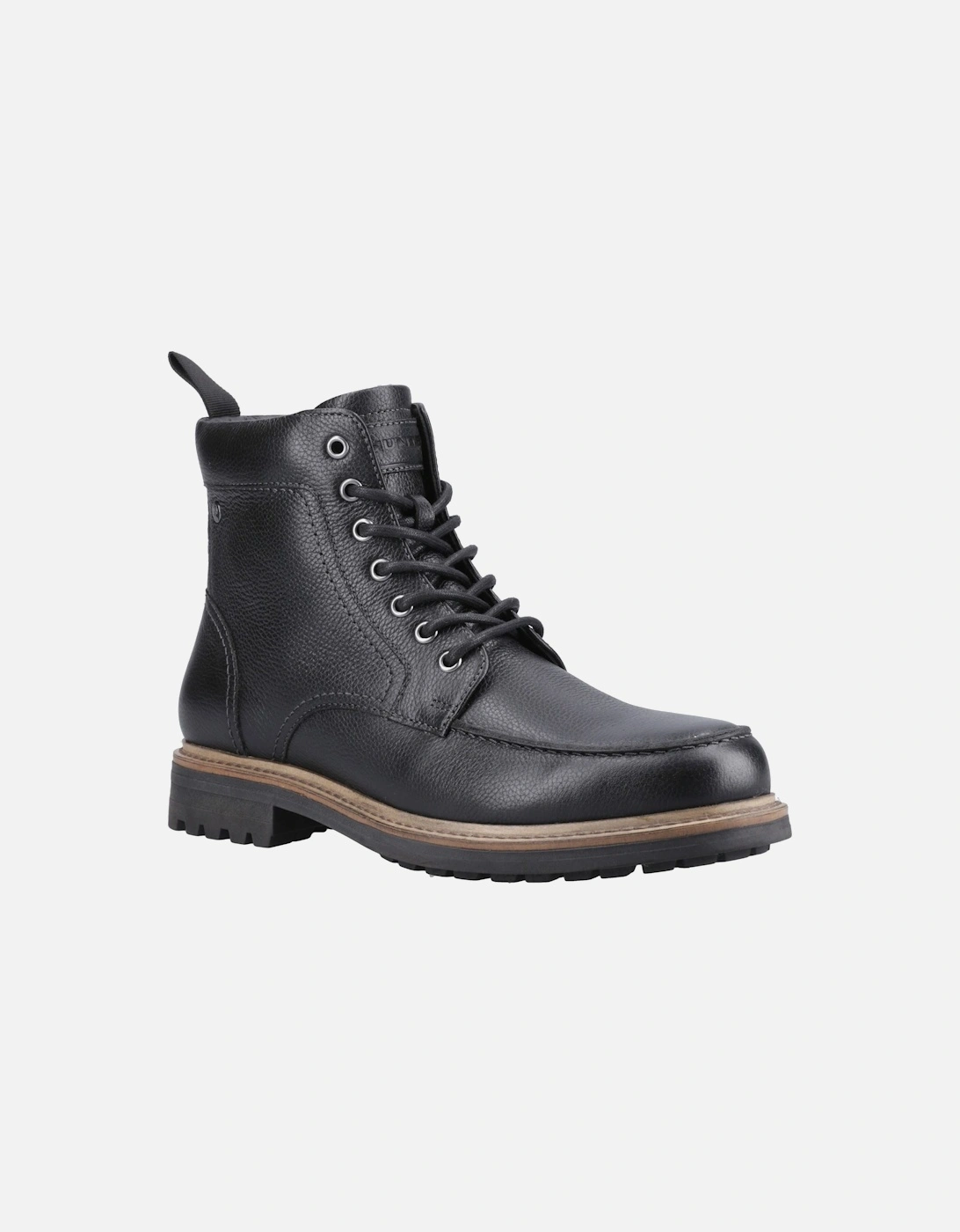 Hunter Men's Black Shaws Ankle Boot Leather Ankle Boots - : 9 Size 9