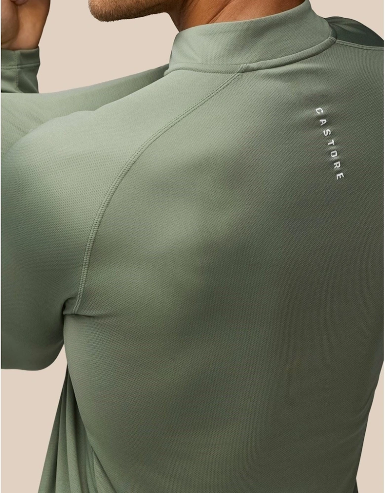 Adapt Training 1/4 Zip Top Polyester Men's Blue Activewear T-Shirts