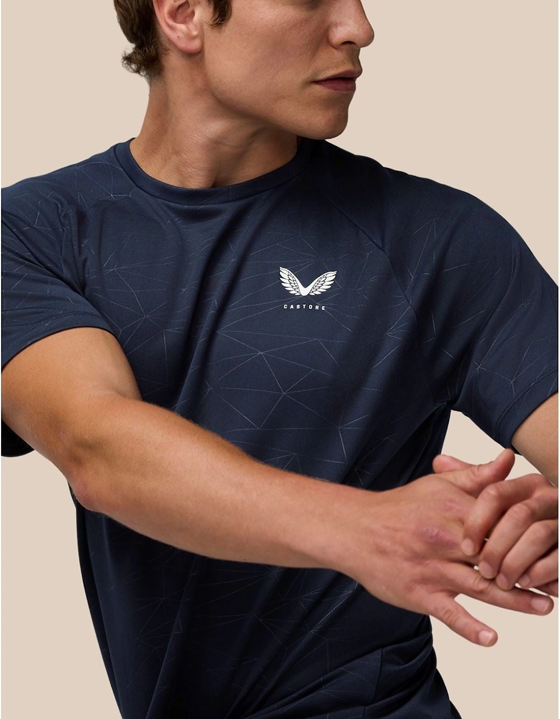 Adapt Training T-Shirt Polyester Men's Blue Activewear T-Shirts