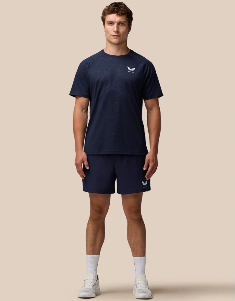 Adapt Training T-Shirt Polyester Men's Blue Activewear T-Shirts