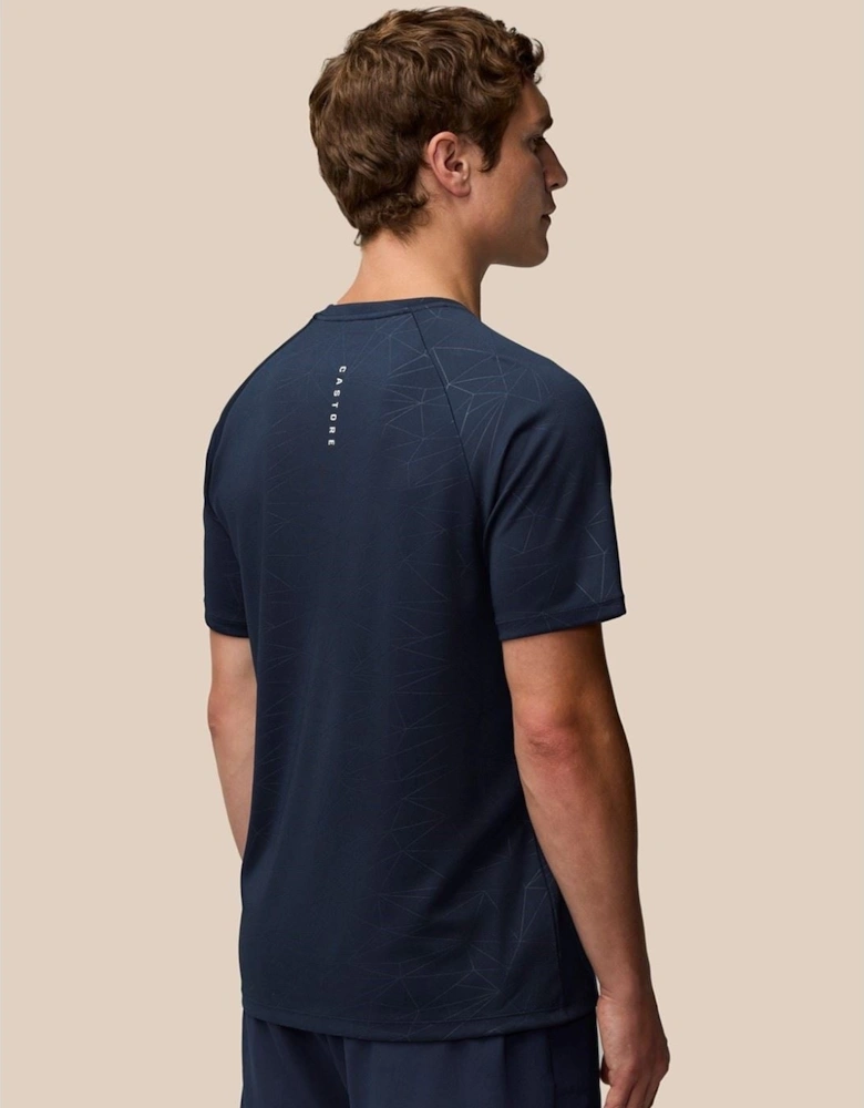 Adapt Training T-Shirt Polyester Men's Blue Activewear T-Shirts