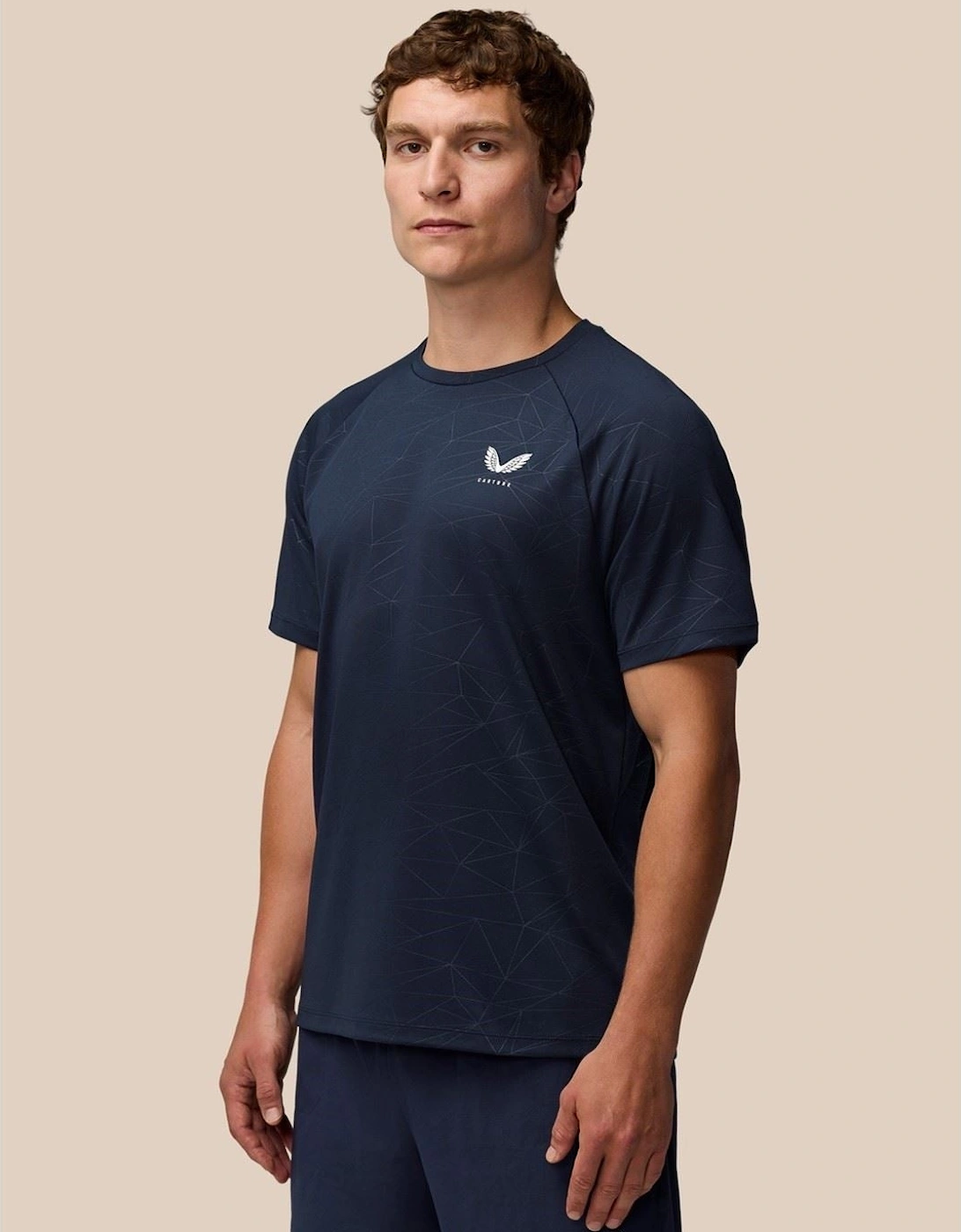 Adapt Training T-Shirt Polyester Men's Blue Activewear T-Shirts