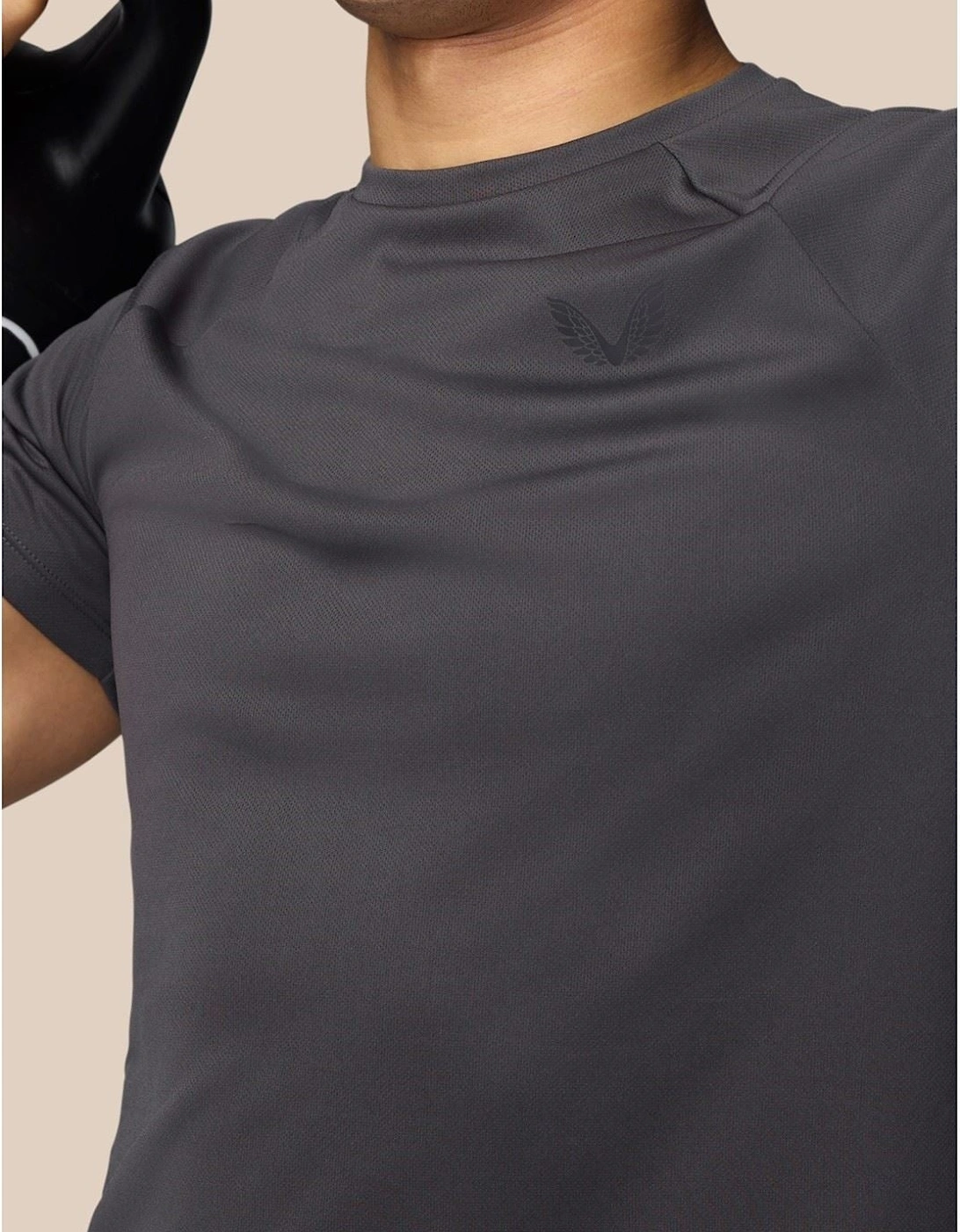 Adapt Training T-Shirt Polyester Men's Black Activewear T-Shirts