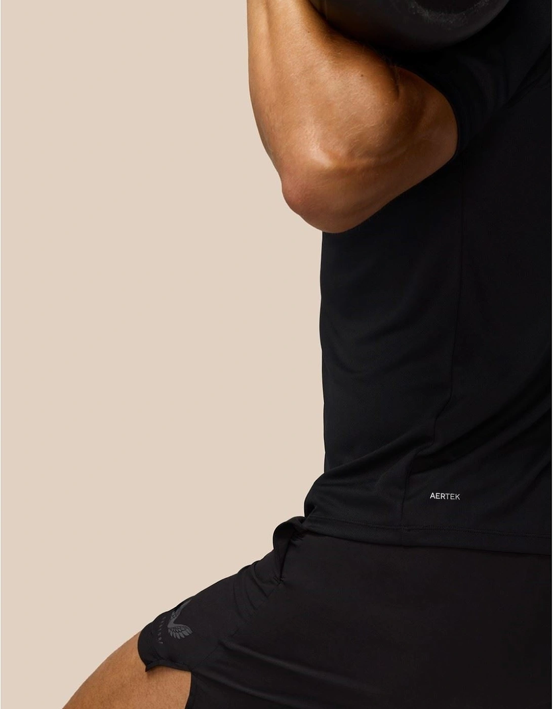 Adapt Training T-Shirt Polyester Men's Black Activewear T-Shirts