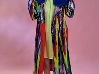 Bamboo Sequins Midi Trench Coat