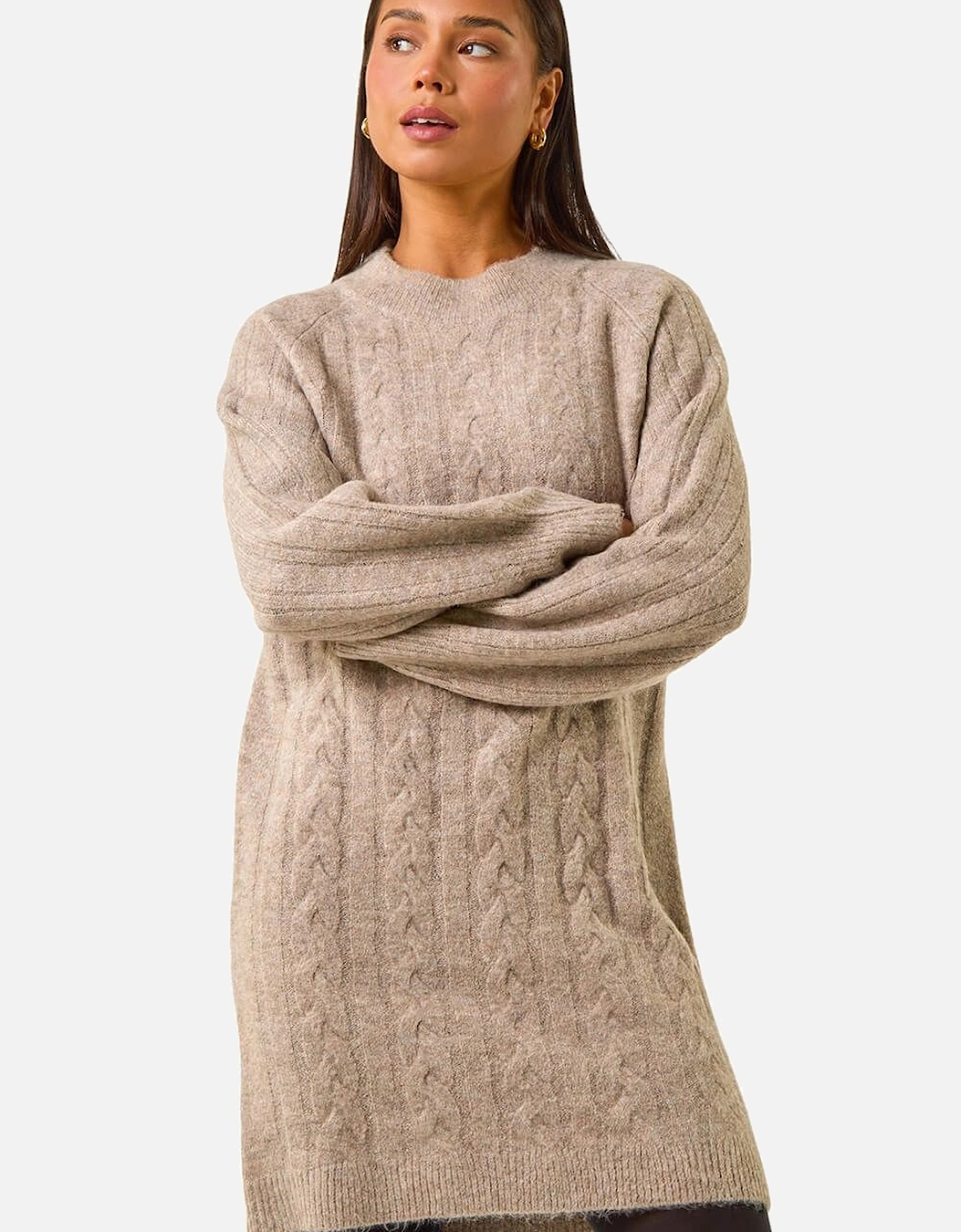 Petite Cable Knit Shift Dress, 2 of 1