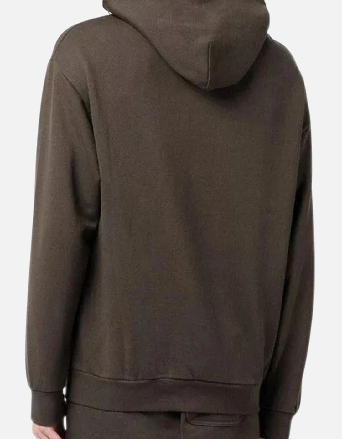 Men's Brown Heart Patch Pullover Hood