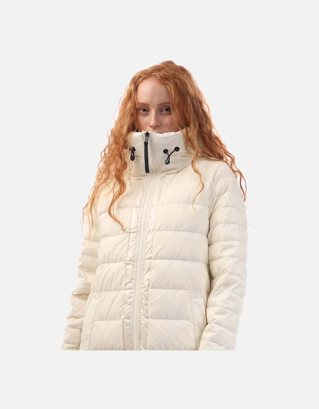 Down Fill Hooded Quilted Puffer Coat