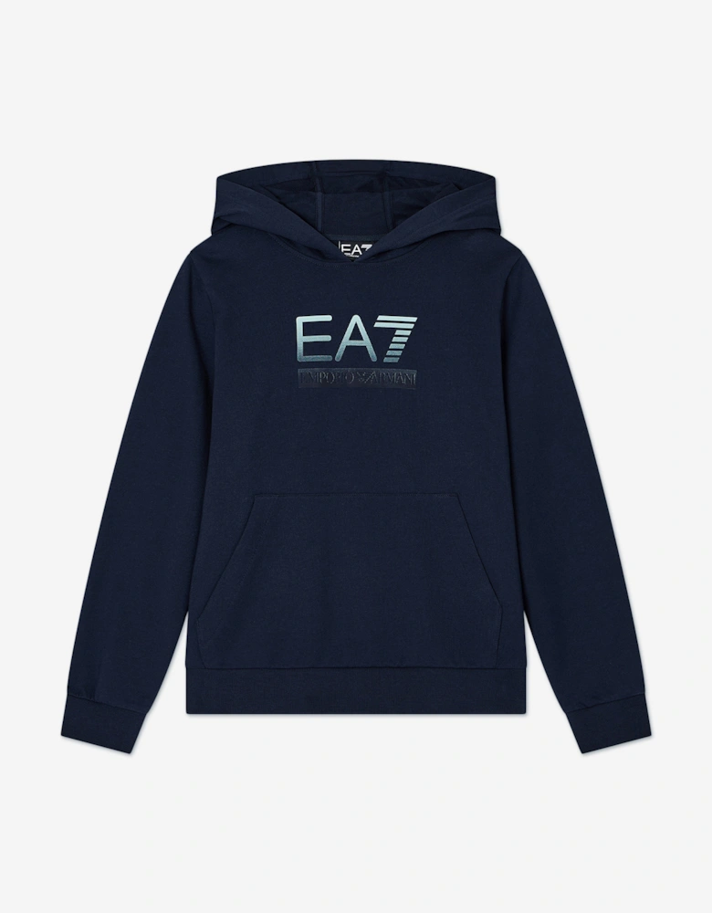 Emporio Armani Boys Train Visibility Tracksuit in Navy