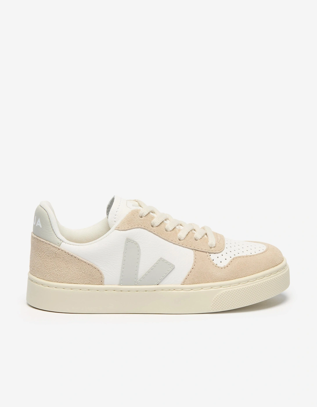 Girl's Veja Kids Small V-10 Laces Trainers in White - Size: EU 34 uk 2.5