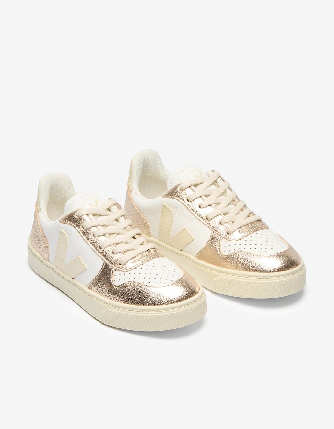 Kids Small V-10 Laces Trainers in White