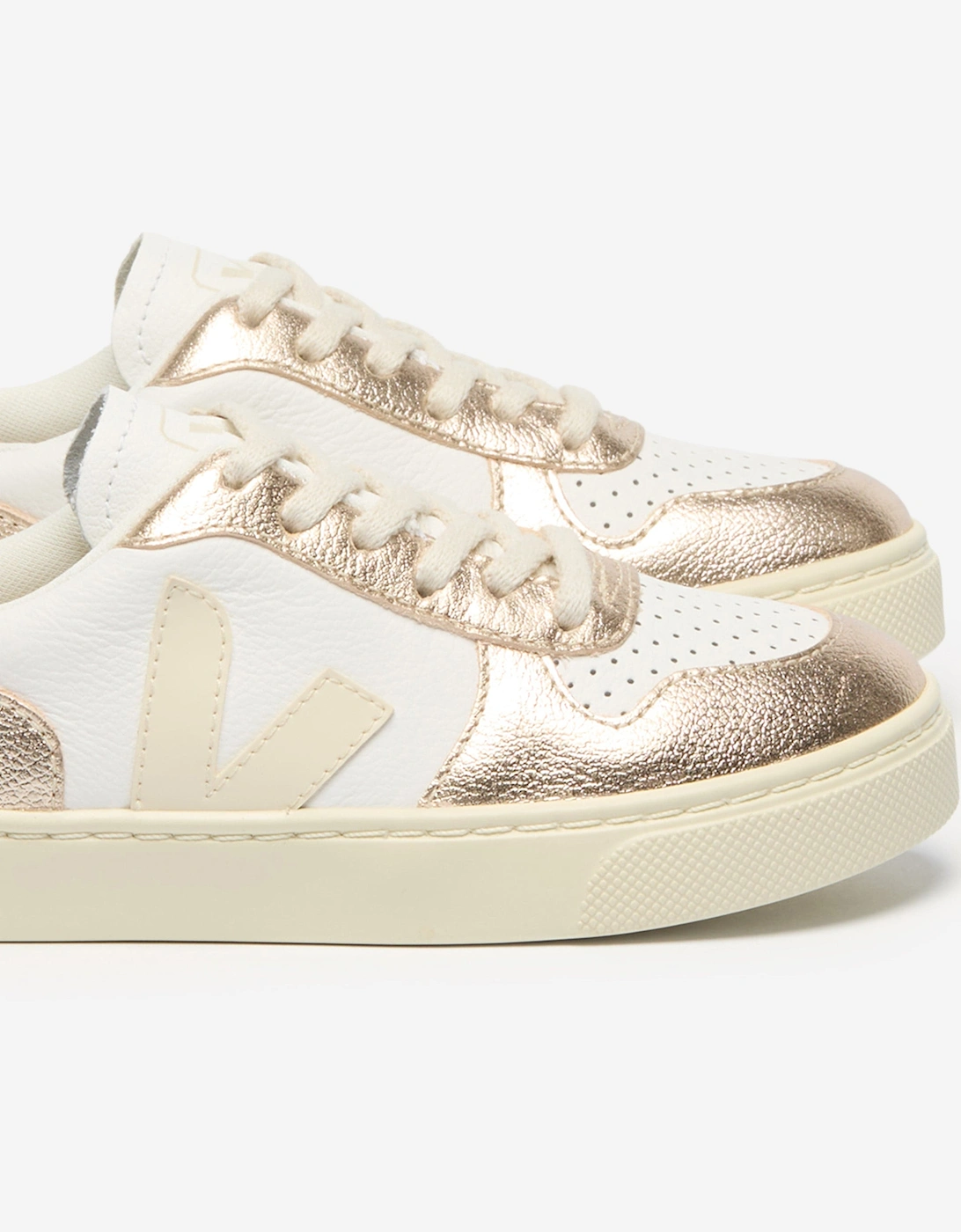 Kids Small V-10 Laces Trainers in White