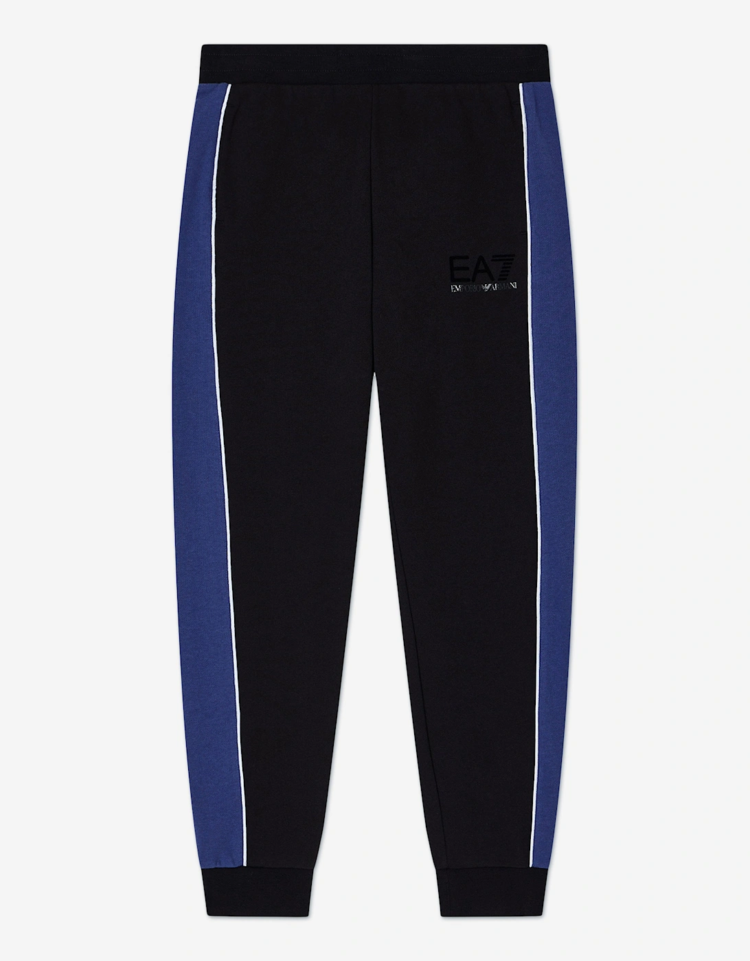 Emporio Armani Boys Train Athletic Colourblock Tracksuit in Black