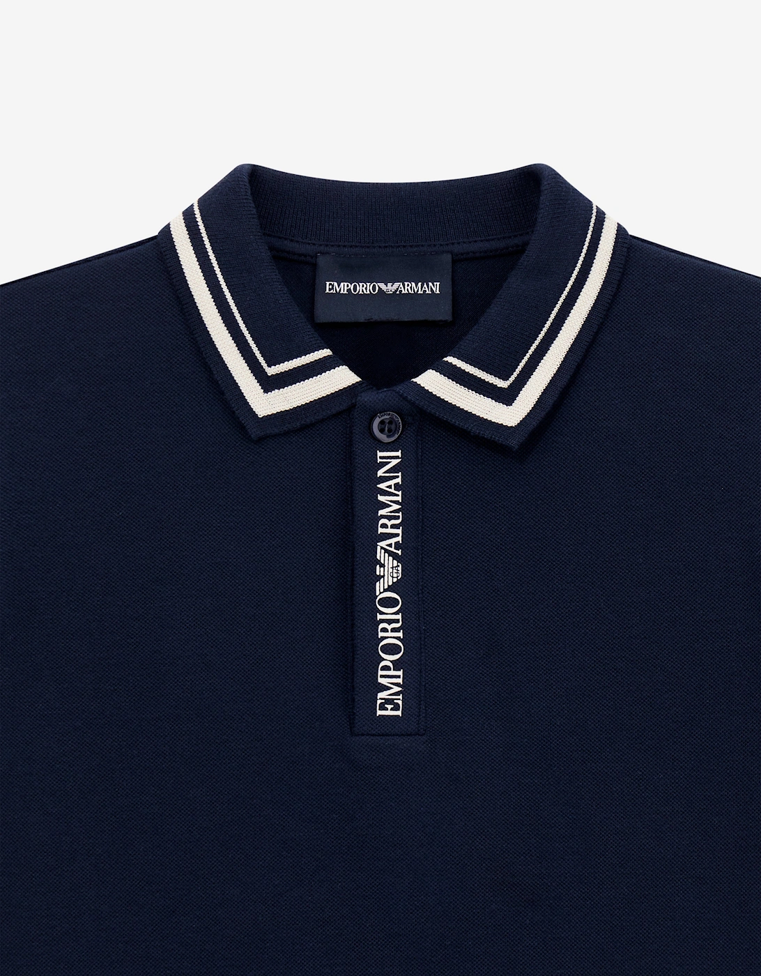 Boys Logo Polo Shirt in Navy