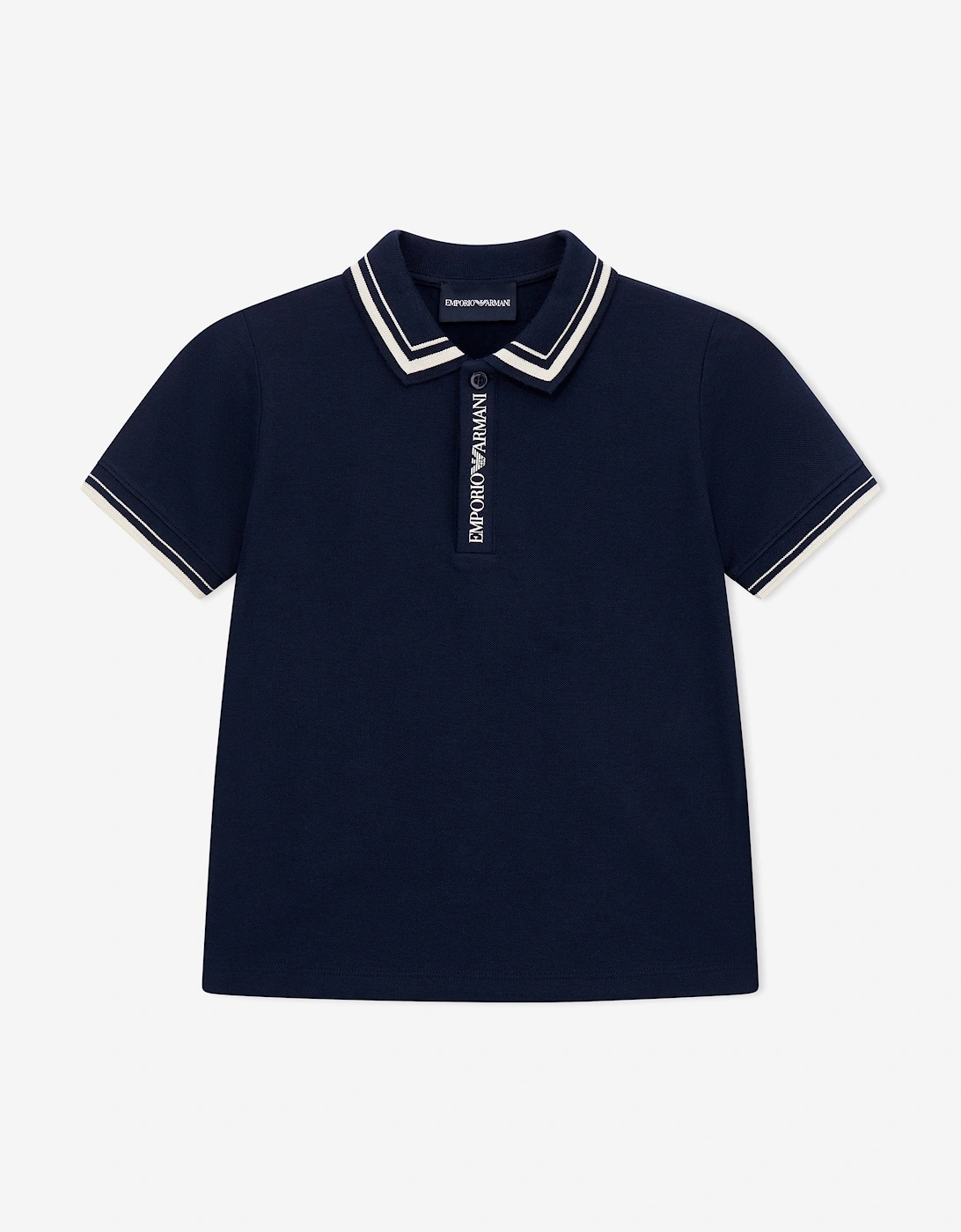 Boys Logo Polo Shirt in Navy, 5 of 4