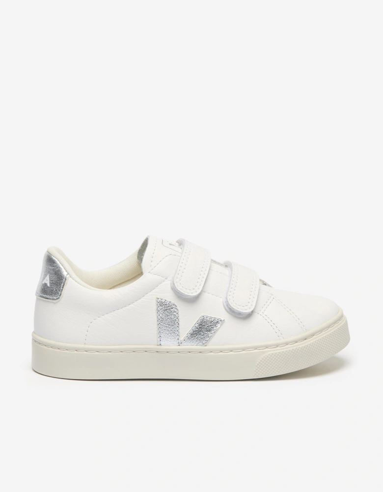 Kids Leather Small Esplar Trainers in White