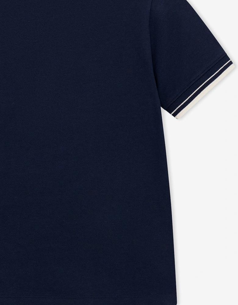 Boys Logo Polo Shirt in Navy