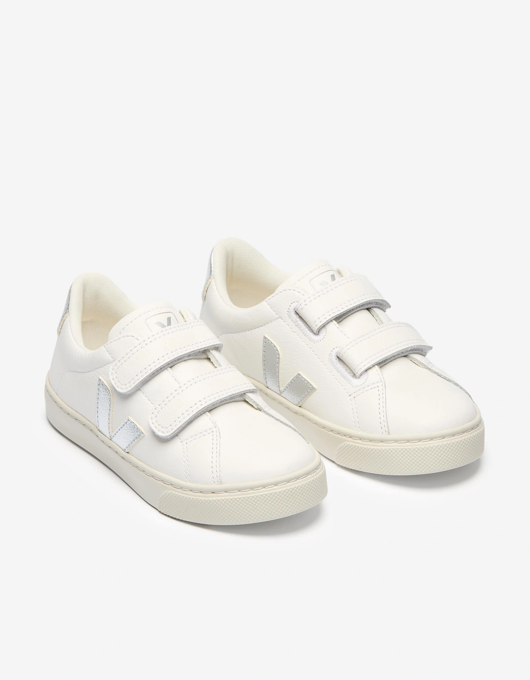 Kids Leather Small Esplar Trainers in White